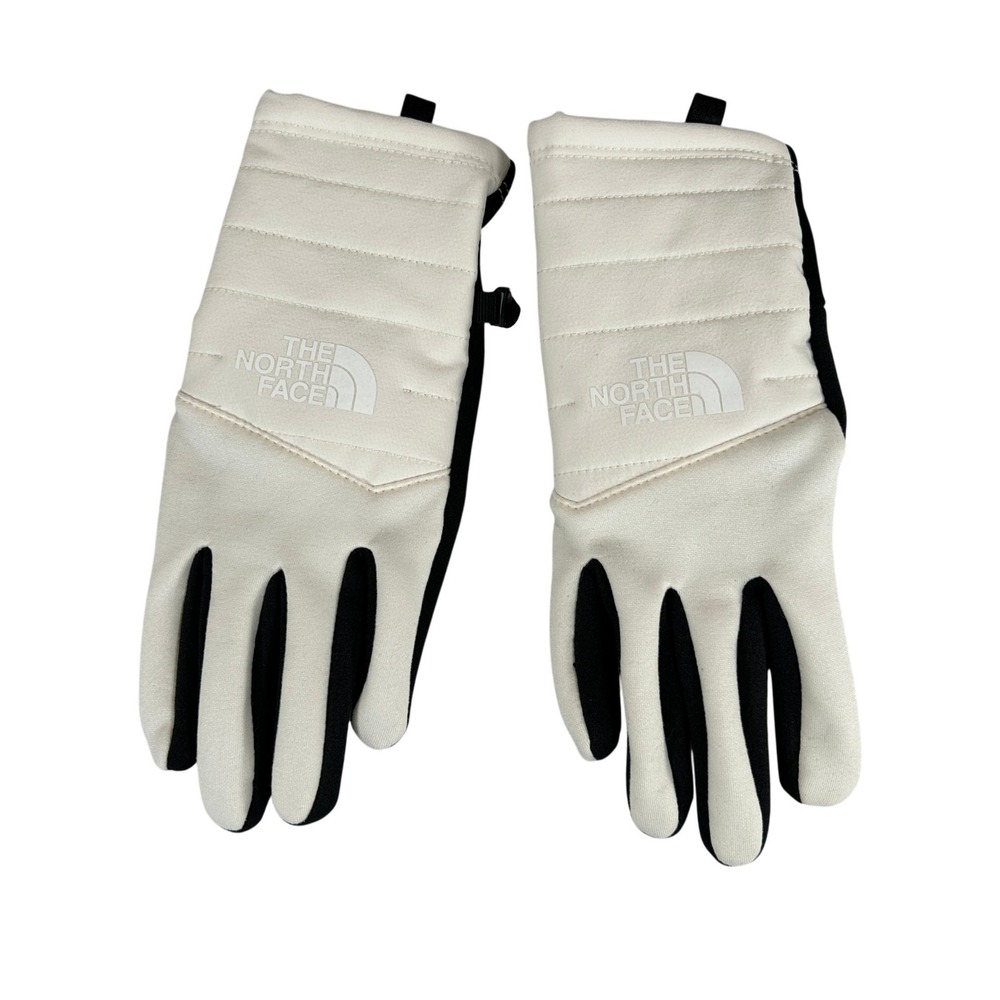 The North Face Womens Etip Gloves Gardenia White Black NF0A7WKQ Small
